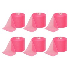 뮬러 MWrap 언더랩 라켓 그립 발목테이핑 스펀지 스포츠 테이프, 6개, 핑크 6개, 핑크