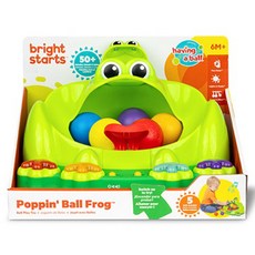 브라이트스타트 공놀이 개구리연못 팝핀 촉감각완구, 혼합색상, 랜덤발송(공), 1개