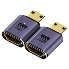 컴스 8K 60Hz UHD HDMI 2.1 to Mini HDMI 변환젠더 2p