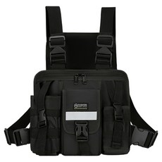 MMMII 時尚多功能收納運動口袋後揹包 MMM3220, 黑色, 1個