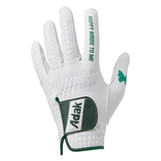 adak Swing Tempo Chip 矽膠防滑高爾夫手套 左手用, 1個, 白綠色