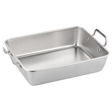 발룬피니 IH 인덕션겸용 다용도 스텐 직사각 전골냄비, 25cm, 실버, 1개