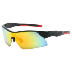 MMMII Sadic New Cycling 運動太陽眼鏡 MMM3213, 1個, 黑黃色