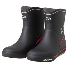 DAIWA 大和 短版氯丁橡膠甲板靴 船釣靴 DB-2412, 黑色, S