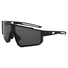 MMMII 戶外運動護目鏡型太陽眼鏡 MMM3210, 1個, 黑色