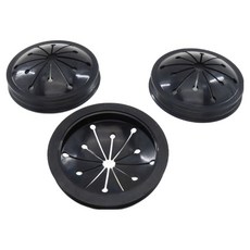 WasteKing 廚餘處理機 粉碎機 零件 橡膠蓋 3入, 黑色, 單一商品