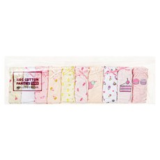 BASE ALPHA ESSENTIALS 女童純棉無螢光三角內褲 甜點款 10件組