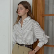 ourhope 女款奧爾森條紋秋季襯衫