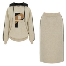 페이지플린 시어링레터링니트 스커트 P5CSE023M