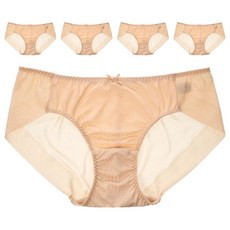 BASE ALPHA ESSENTIALS 女性無痕內褲5件組, 膚色