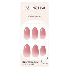 데싱디바 매직프레스 네일팁 로즈 레이어 아몬드, 로즈핑크, 1세트