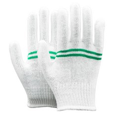 HANWOO 雙線漂白棉紗手套 雙手穿戴組, 100套, 混色