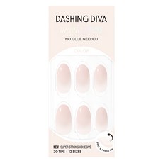 데싱디바 매직프레스 네일팁 밀크 레이어 아몬드, 1세트, 아이보리