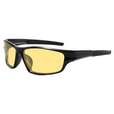 American Road 男士用能量來源運動太陽眼鏡 HR2483, 黑黃色, 1個