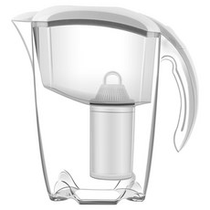 SUNORO 家用活性炭去水垢淨水壺 SH-001 2.5L, 1個, 透明白