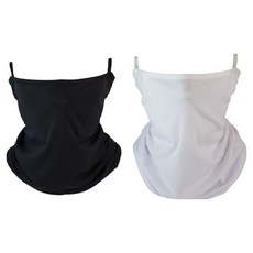 ONEARDOR Air-fit 網眼口罩 2件組, 1套, 深邃黑, 冰晶白