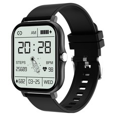 First River 時尚運動手錶 Y13, 1個, 黑色