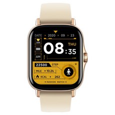 FIRST RIVER 時尚運動手錶, 1個, 金色