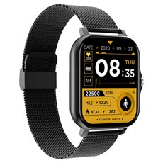 Firstriver 時尚運動手錶 Y13 錶帶款, 黑色, 1個