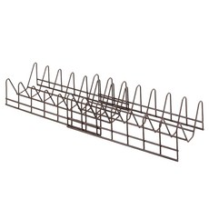 SHIMOMURA 下村 伸縮碟盤整理架, 1個, 咖啡色