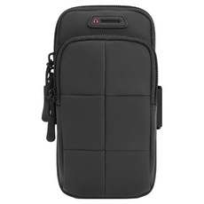 Parajuni 跑步用手機收納臂包 臂帶 HJ0694, 1個, 黑色