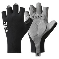 Celliving 女性用防紫外線戶外防滑自行車手套 雙手穿戴組 D款, 1套, 黑色