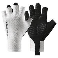 Cel-living 女性用防紫外線戶外防滑自行車手套 雙手穿戴組 C款, 1套, 白色