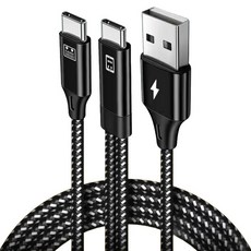 maono 閃克 Lightning C-Type to C-Type & A-Type OTG 充電轉換線, 1個, 黑色, 1m