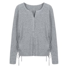 ab.plus 女款側邊抓皺抽繩開襟衫 LSZ4MY32