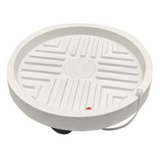 Lizlife 現代花盆排水管理託盤 6, 1個, 白色