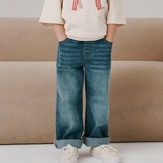 BEEN 水洗桶形丹寧褲 BZ51PT01BU