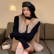 LUNA GIRL 女款 Rinoa 毛絨背心 L25WV091119