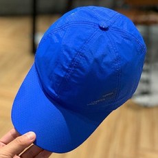 GLO-US 好看跑步運動帽, 1個, Logo 鈷藍色