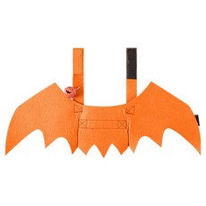 Wavy Days 寵物萬聖節蝙蝠翅膀, 橘色, 1個