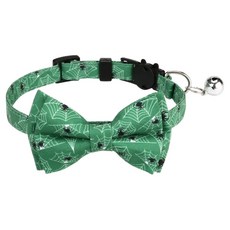 Wavy Days 寵物萬聖節圖案項圈, 綠色, 1個