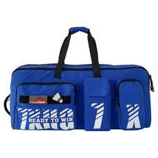 大尺寸全方位收納羽球包, 1個, 藍色