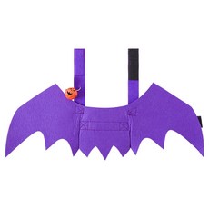Wavy Days 寵物萬聖節蝙蝠翅膀, 紫色, 1個