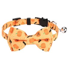 Wavy Days 寵物萬聖節圖案項圈, 黃色, 1個