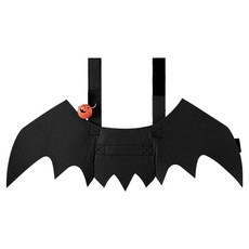 Wavy Days 寵物萬聖節蝙蝠翅膀, 黑色, 1個