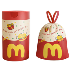 Igeodat 附束繩卡通垃圾塑膠袋 混色 字母M 圖案 60入, 1個, 75L