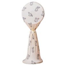 쏙쏙채움 스판 전기종 선풍기 커버 Long, 크림 토끼