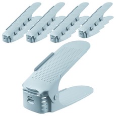 Librika 簡潔可調節角度鞋架 鞋子整理架, 藍色, 20個