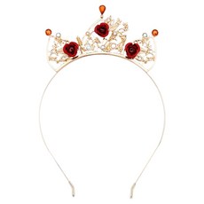 迪士尼商店 公主系列 美女與野獸 貝兒 皇冠 頭飾 兒童飾品 角色扮演服, 1個, 混合顏色