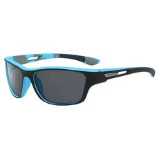 솔르 사이클 라이딩 눈부심방지 스포츠 선글라스, 딥블루, 1개