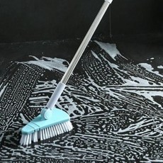 글로피니 화장실 삼각헤드 욕실 바닥 청소솔, 블루, 1개 블루, 1개