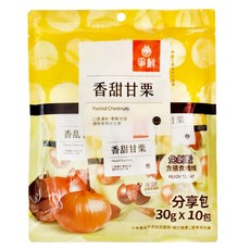 爭鮮 香甜甘栗 純素 10個裝, 300g, 1組