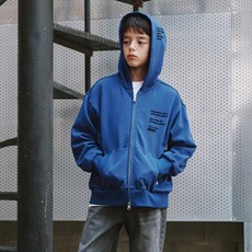 韓國 BLUETAIL 撞色口袋連帽拉鍊外套 AZG3JP03BU