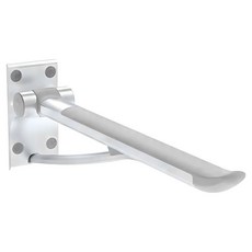 台灣陶然 現代簡約 無障礙馬桶折疊扶手 CF-107, 銀灰色, 1個