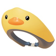 YUNMI 嬰兒洗髮帽/沐浴護耳帽/寶寶專用洗頭帽/兒童洗髮帽/理髮帽/洗頭神器 可調節頭圍 0-6歲適用, 1個, 黃色