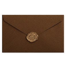 Inp 亞麻蠟信封 16 x 11.3 cm, 10個, 棕色